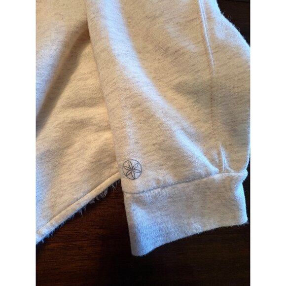 Gaiam Womens Asymmetrical Open Front Cardigan Jacket XL Beige Cozy Sherpa Lined - Picture 12 of 15